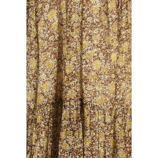 Vestido casual bicolor de algodón