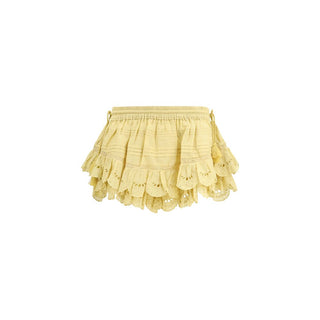 Bicolor Cotton Bermuda Shorts