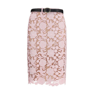 Multicolor Polyester Midi Skirt