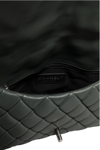 Bolso New Bubble Flap de cuero acolchado de cordero