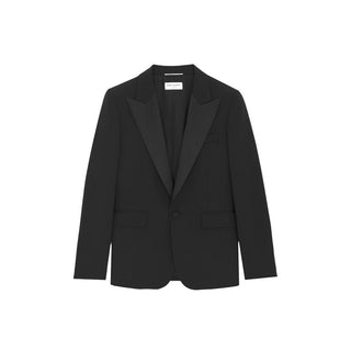 Schwarzer Wollblazer