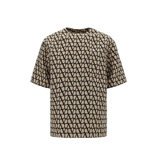 Brown Silk T-Shirt