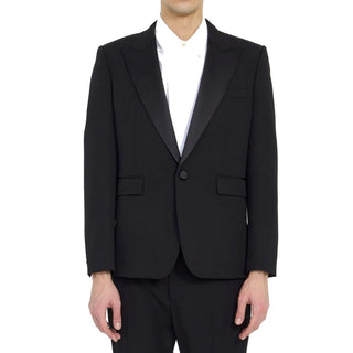 Schwarzer Wollblazer