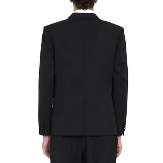 Schwarzer Wollblazer