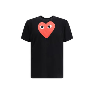 Schwarzes Baumwoll-T-Shirt