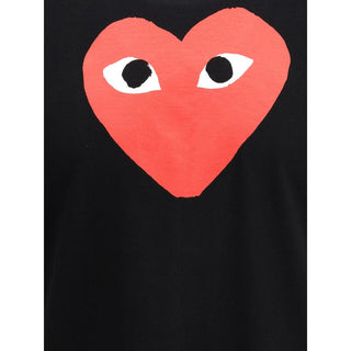Schwarzes Baumwoll-T-Shirt