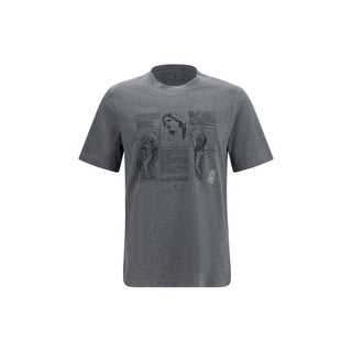 Blaues Baumwoll-T-Shirt