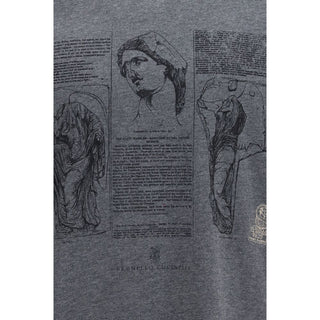 Blaues Baumwoll-T-Shirt