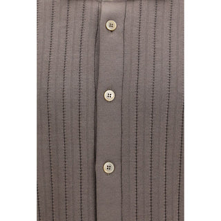 Brown Cotton Polo Shirt