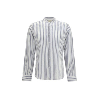 Blue Cotton Pattern Shirt