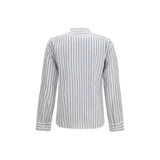 Blue Cotton Pattern Shirt