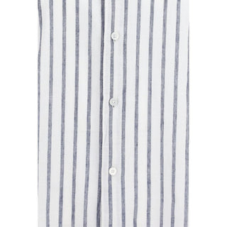 Blue Cotton Pattern Shirt