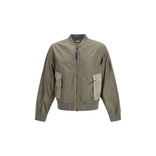 Zweifarbige Polyamid-Bomberjacke