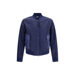 Blauer Polyamid-Bomber