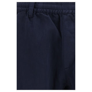 Blue Cotton Cargo Pants