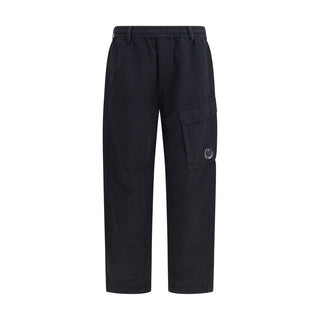 Black Cotton Cargo Pants