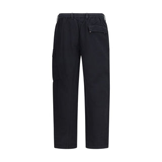 Black Cotton Cargo Pants