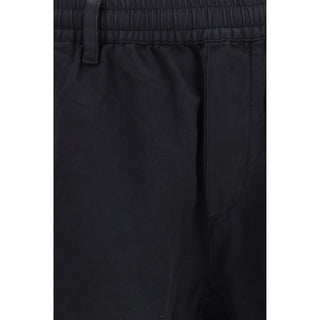 Black Cotton Cargo Pants
