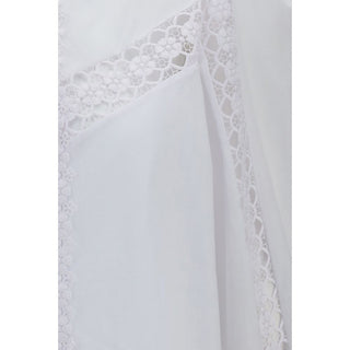 Blusa de algodón blanca