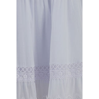 White Cotton Casual Dress