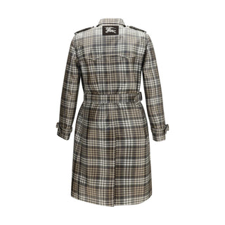 Brown Polyester Trench Coat