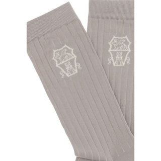 Calcetines de algodón beige