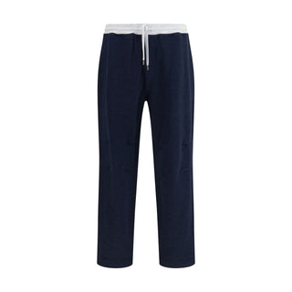 Blaue Baumwoll-Jogginghose (Trainingshose)