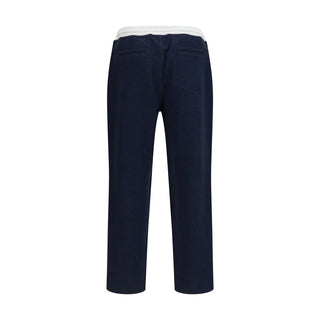 Blaue Baumwoll-Jogginghose (Trainingshose)
