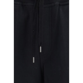 Black Cotton Bermuda Shorts