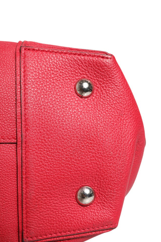 Bolso bandolera Soft Lockit MM de cuero Taurillon Griotte