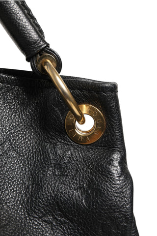 Schwarze Monogram Empreinte Artsy MM Handtasche