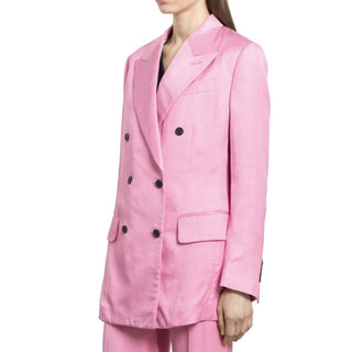 Blazer multicolor de viscosa