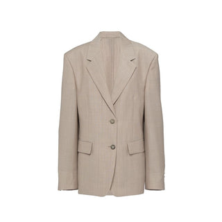 Beige Mohair Blazer