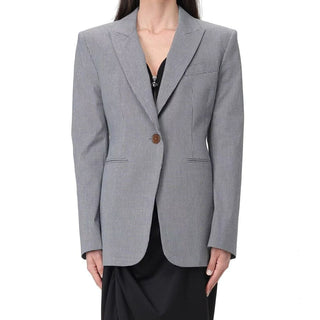 Black Cotton Blazer