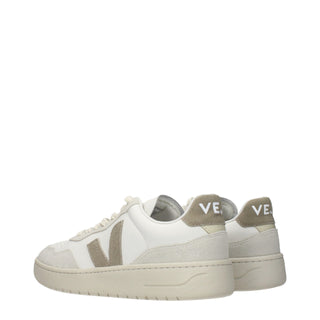 White Leather Low Top Sneakers