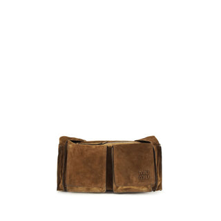 Schultertasche aus braunem Kalbsleder vom Bos Taurus