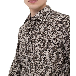 Camisa de algodón bicolor