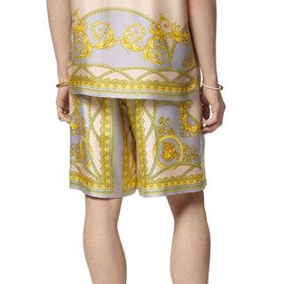 Gray Silk Knee Length