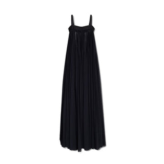 Schwarzes Baumwoll-Freizeitkleid