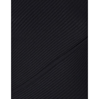Black Polyester Cocktail Dress