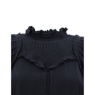 Black Cotton Casual Dress