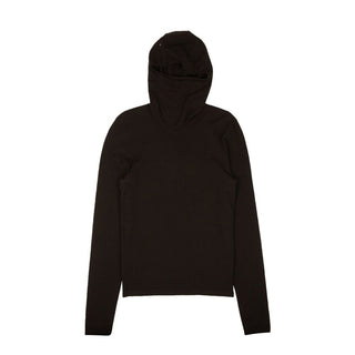 Schwarzer Kaschmir-Kapuzenpullover