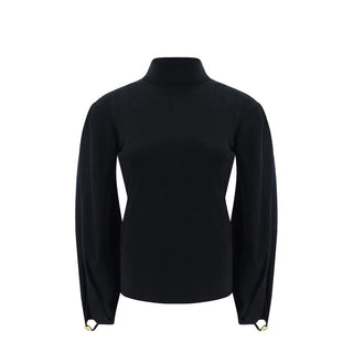 Schwarzes Polyamid-Sweatshirt