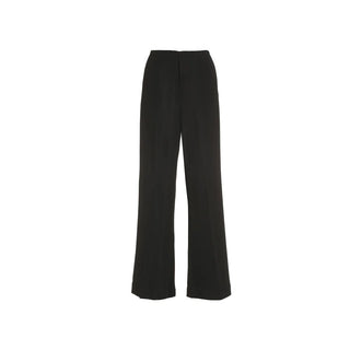 Pantalones casuales negros de viscosa