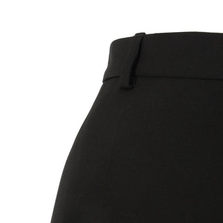 Pantalones acampanados negros de lana