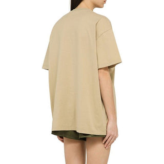 Camiseta de algodón beige