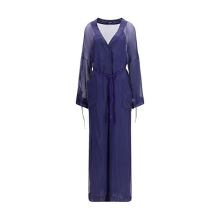 Blauer Viskose-Overall