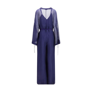 Blauer Viskose-Overall