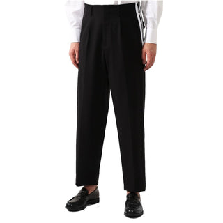 Schwarze lässige Baumwollhose