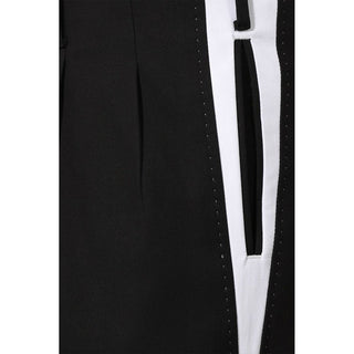 Schwarze lässige Baumwollhose